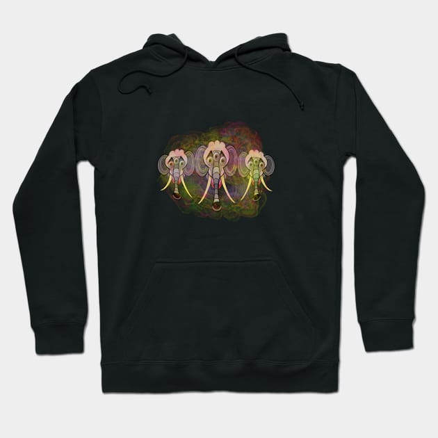 Elephunky Sky Hoodie by Zenferren